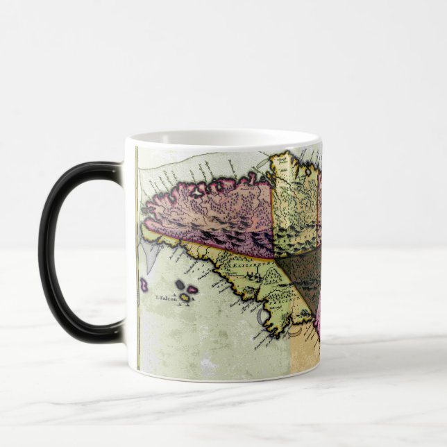 Mug Magic Carte vintage Jamaïque 1680 (Gauche)