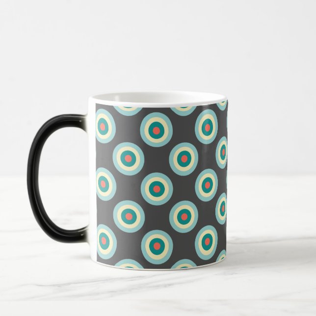 Mug Magic Cercles mixtes gris par Shirley Taylor (Gauche)