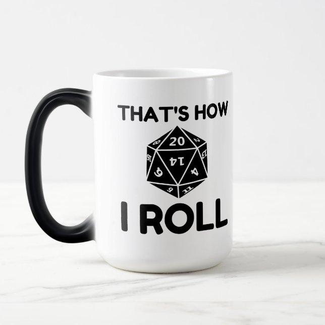Mug Magic C'est ainsi que je lance les dés à 20 faces (Gauche)