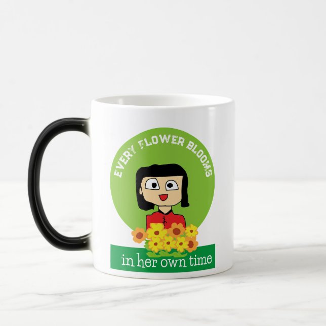 Mug Magic chaque fleur fleurit de son propre temps (Gauche)
