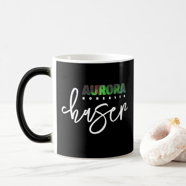 Mug Magic Chaser Aurora Borealis (aurores boréales) (Avec donut)