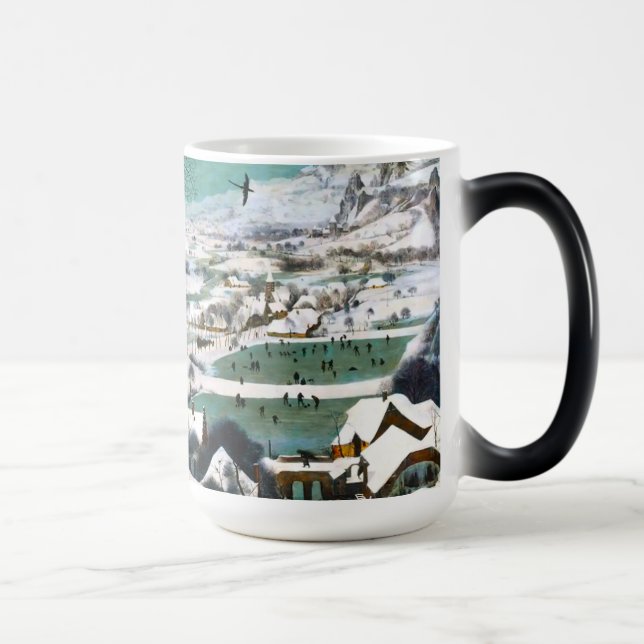 Mug Magic Chasseurs dans le paysage de neige Pieter Bruegel (Droite)