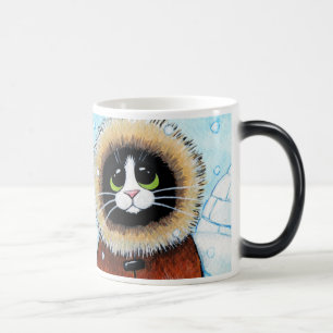 Mug Magic Chat et igloo esquimaux mignons