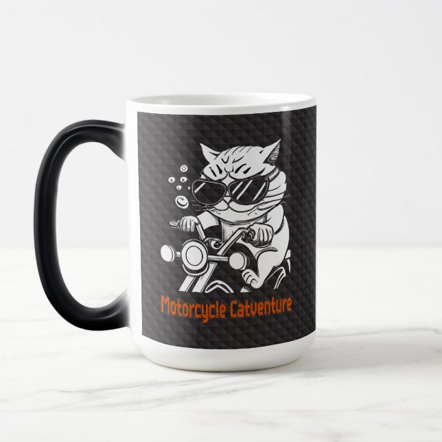 Mug Magic Chat motard - Motorcycle Catventure (Gauche)