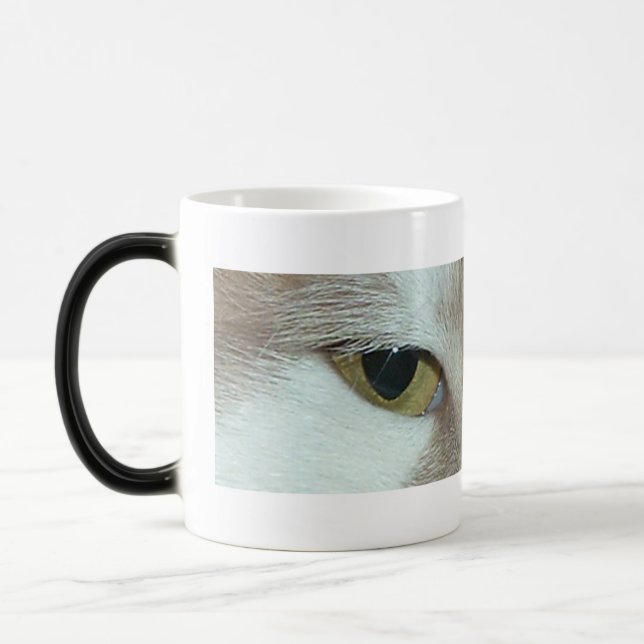 Mug Magic Chat Tabby Blanc et Orange (Gauche)