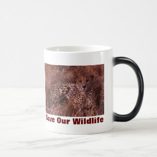 Mug Magic Cheetah Stare Sauvez Notre Faune