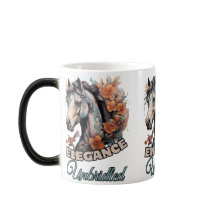 Cheval orangé à fleurs : Artistérie féminine