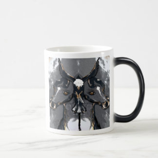Mug Magic Chevaux jumeaux avec le totem d'Eagle