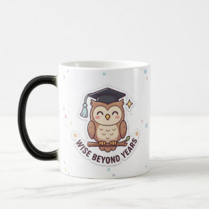 Mug Magic Chouette de remise de diplôme - Illustration "Sage