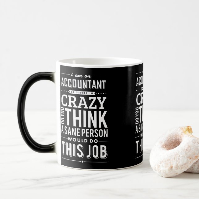Mug Magic Citation de sarcasme je suis comptable (Avec donut)