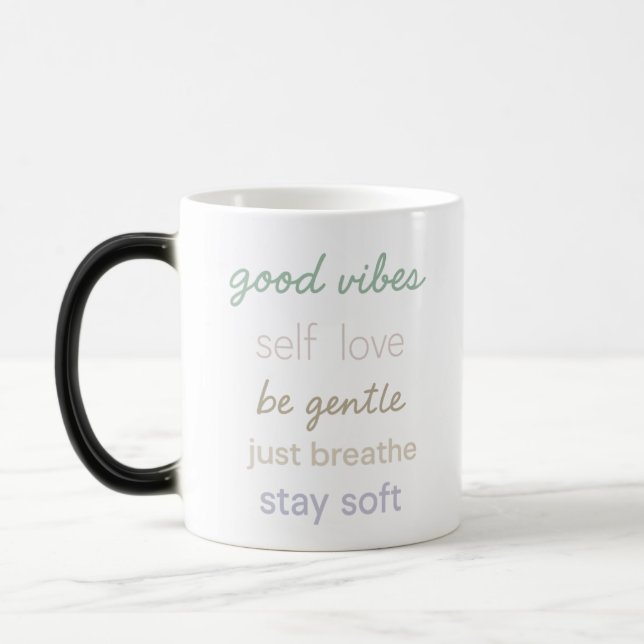 Mug Magic Citations positives Pastel - Good Vibes Self Love  (Gauche)