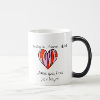 Mug Magic Coeur affectueux (tasse changeante droite de