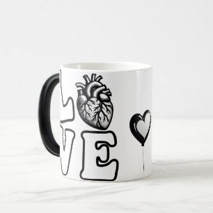 Mug Magic Cœur humain anatomique LOVE 
