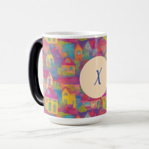 Mug Magic Colirgul personnalisé & Happy Houses sans couture