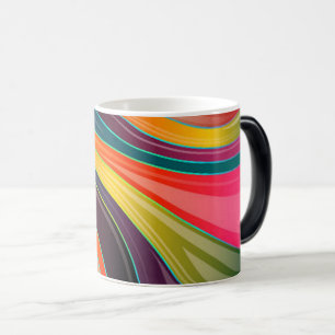 Mug Magic Conception Abstraite en spirale arc-en-ciel coloré
