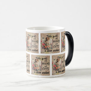 Mug Magic Conception de chats et de livres confortables