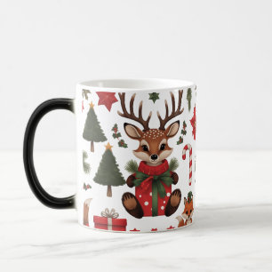 Mug Magic Couleur de Noël du renne boisé et du renard