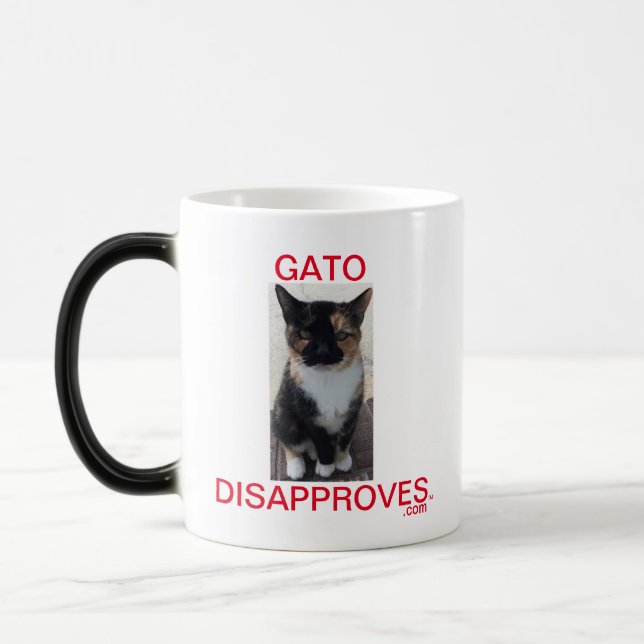 Mug Magic Coupe, morphing, Gato désapprouve, Gato's Watching (Gauche)