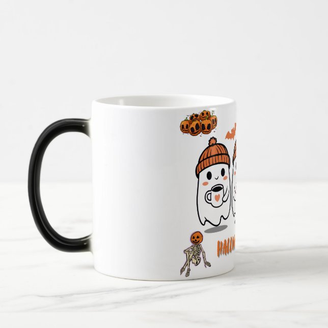 Mug Magic Cozy Autumn Coffee Ghosts – Halloween (Gauche)