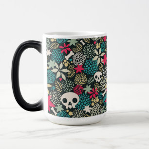 Mug Magic Crâne en fleurs