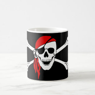 Mug Magic Crâne et pirate d'os de croix