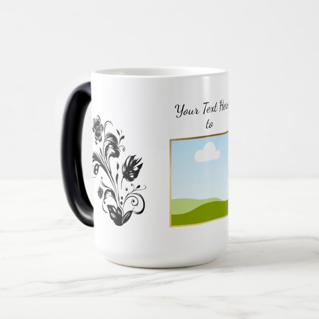 Mug Magic Create Your Own personalized Template Text  (Devant gauche)