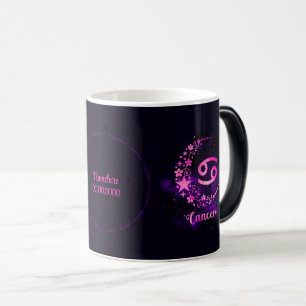 Mug Magic Créez votre propre cancer céleste violet Zodiac