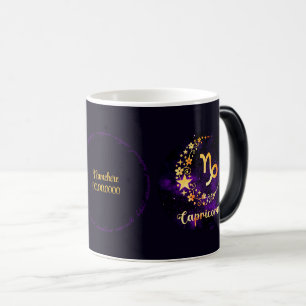Mug Magic Créez votre propre Capricorne céleste violet Zodia