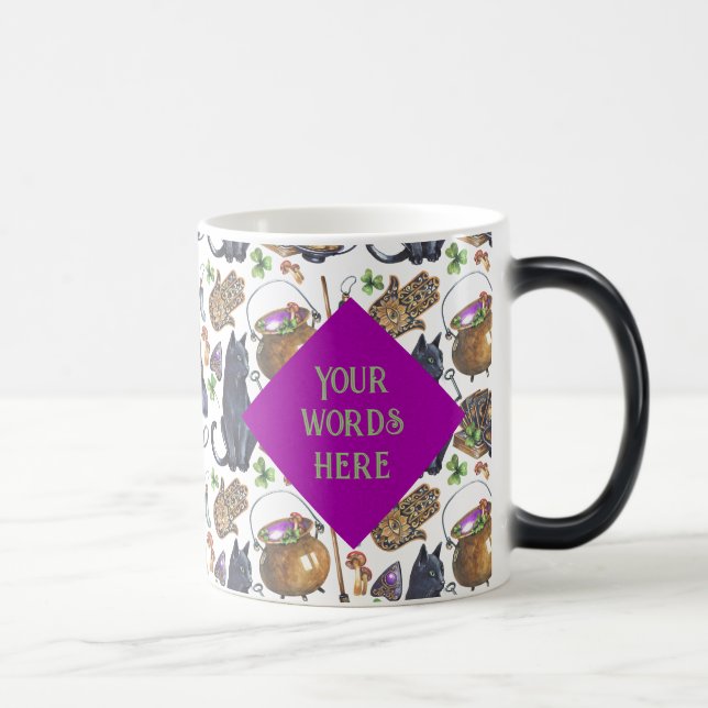 Mug Magic Créez votre propre chat noir Tarot Magie (Droite)