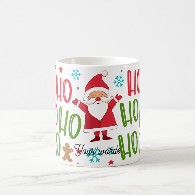 Mug Magic Créez votre propre Ho Ho Ho Père Noël Noël (Centre)