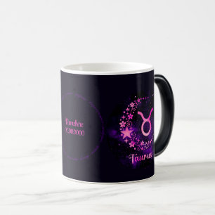 Mug Magic Créez votre propre Taurus céleste violet Zodiac