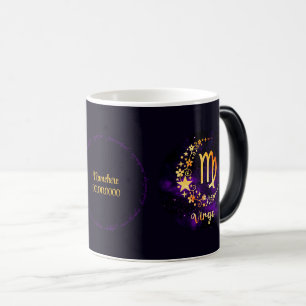 Mug Magic Créez votre propre virus céleste violet Zodiac