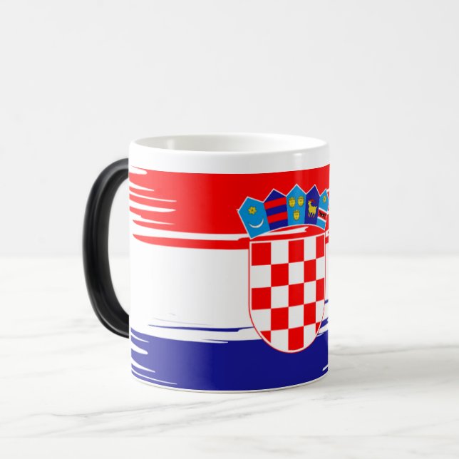Mug Magic Croatia Coffee Scoop – Traditional Croatian Design (Devant gauche)