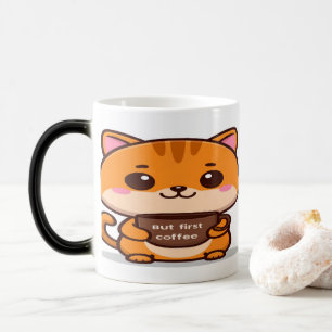 Mug Magic Cute Orange Tabby But First Coffee