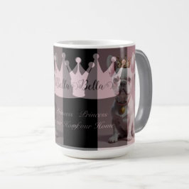 Mug Magic Cute Royal Princess White French Bulldog Crown