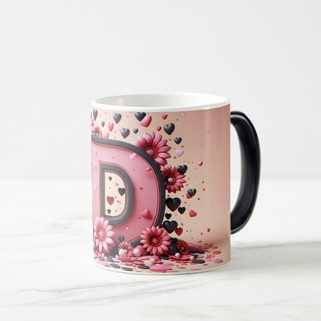 Mug Magic D Valentine Alphabet 3D (Devant droit)