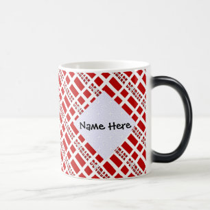 Mug Magic Danemark et drapeau danois carrelés avec votre nom