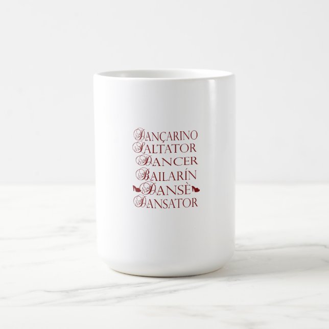 Mug Magic Danseur en plusieurs langues Roumain Portugais (Centre)