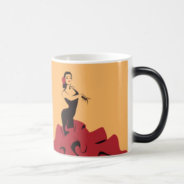 Mug Magic danseuse de flamenco dans une pose spectaculaire (Droite)