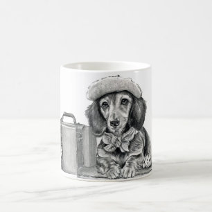 Mug Magic Dapper dachshund prêt à l'aventure