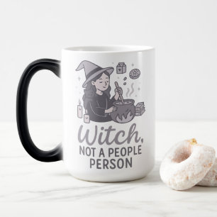 Mug Magic Décor de chaudron d'introverti de sorcière qui n'e