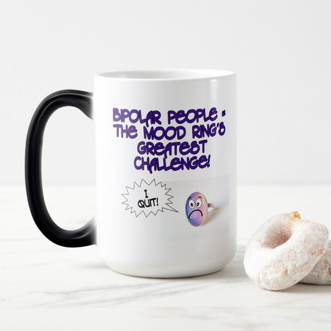 Mug Magic Défi de l'anneau d'humeur (Avec donut)