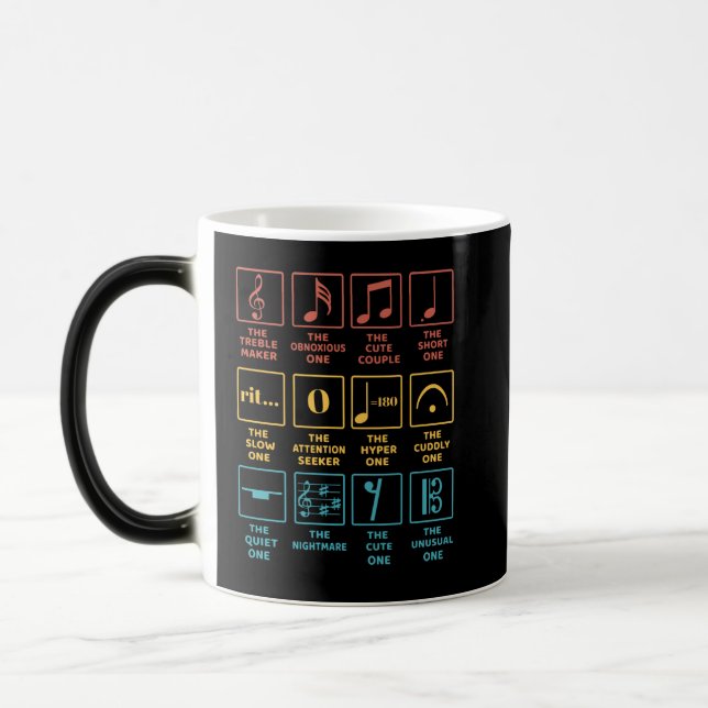 Mug Magic Définition du symbole de notes musicales (Gauche)