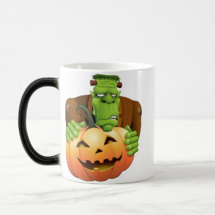 Mug Magic Dessin de Frankenstein Monster avec Citrouille