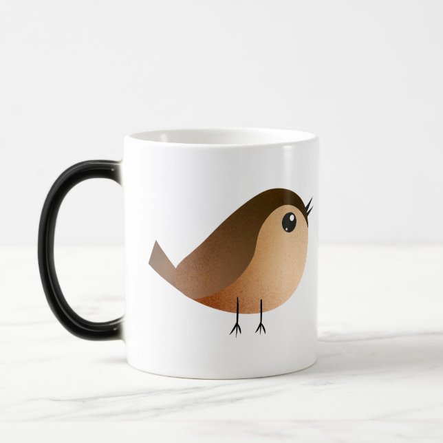 Mug Magic Dessin d'Oiseau de Bruant (Gauche)