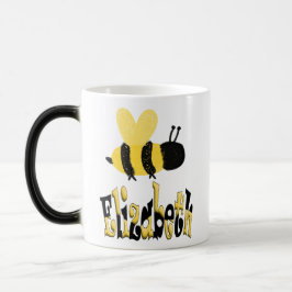 Mug Magic Dessin personnalisé unique Bumblebee Doodle
