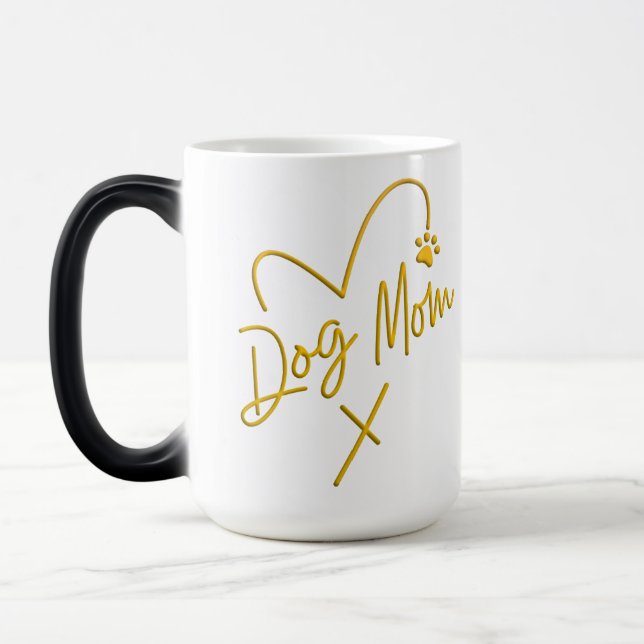MUG MAGIC DOG MOM, COEUR D'OR (Gauche)