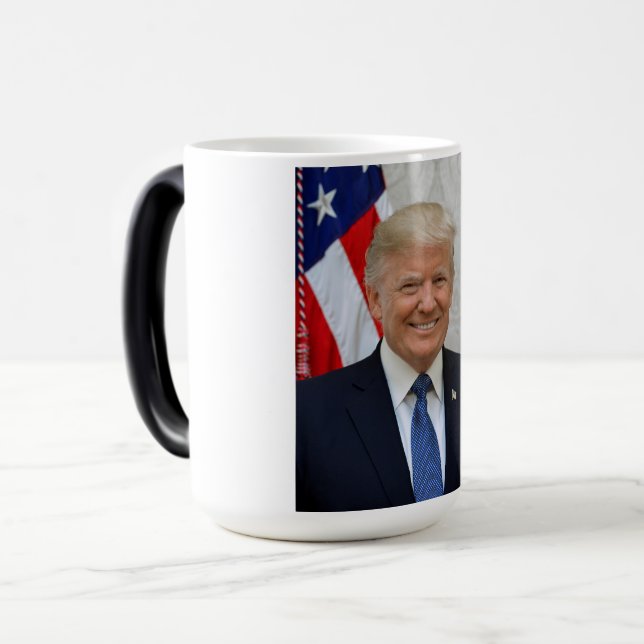 Mug Magic Donald Trump Président des États-Unis Maison Blanc (Devant gauche)