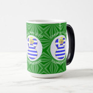 Mug Magic Drapeau de Noël personnalisé Ange Blond Grec