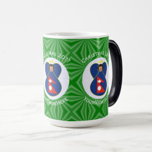 Mug Magic Drapeau de Noël personnalisé de l'ange népalais